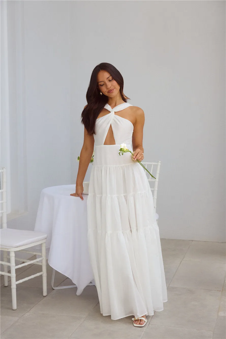 Shell Seekers Maxi Dress White