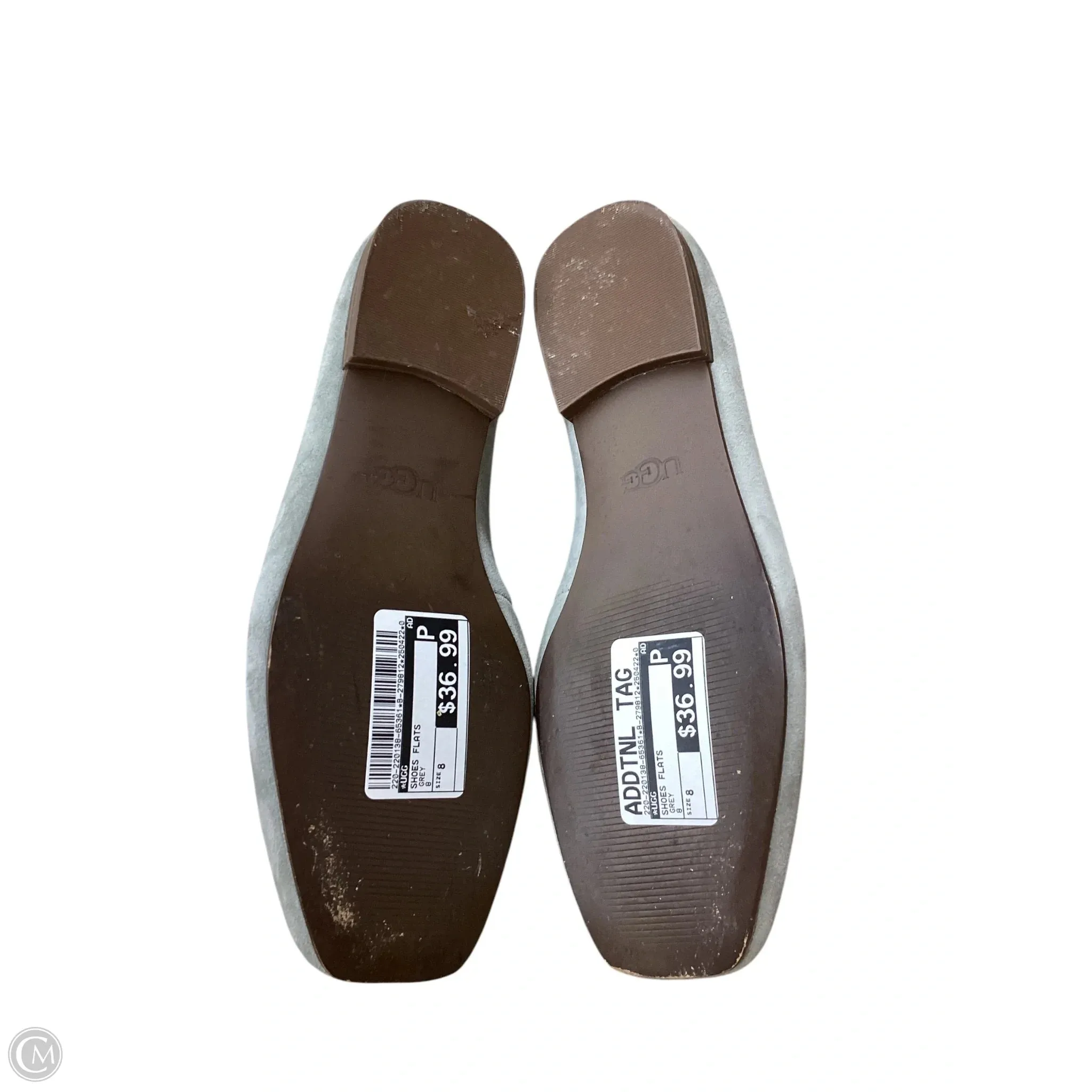 Shoes Flats By Ugg In Grey, Size: 8