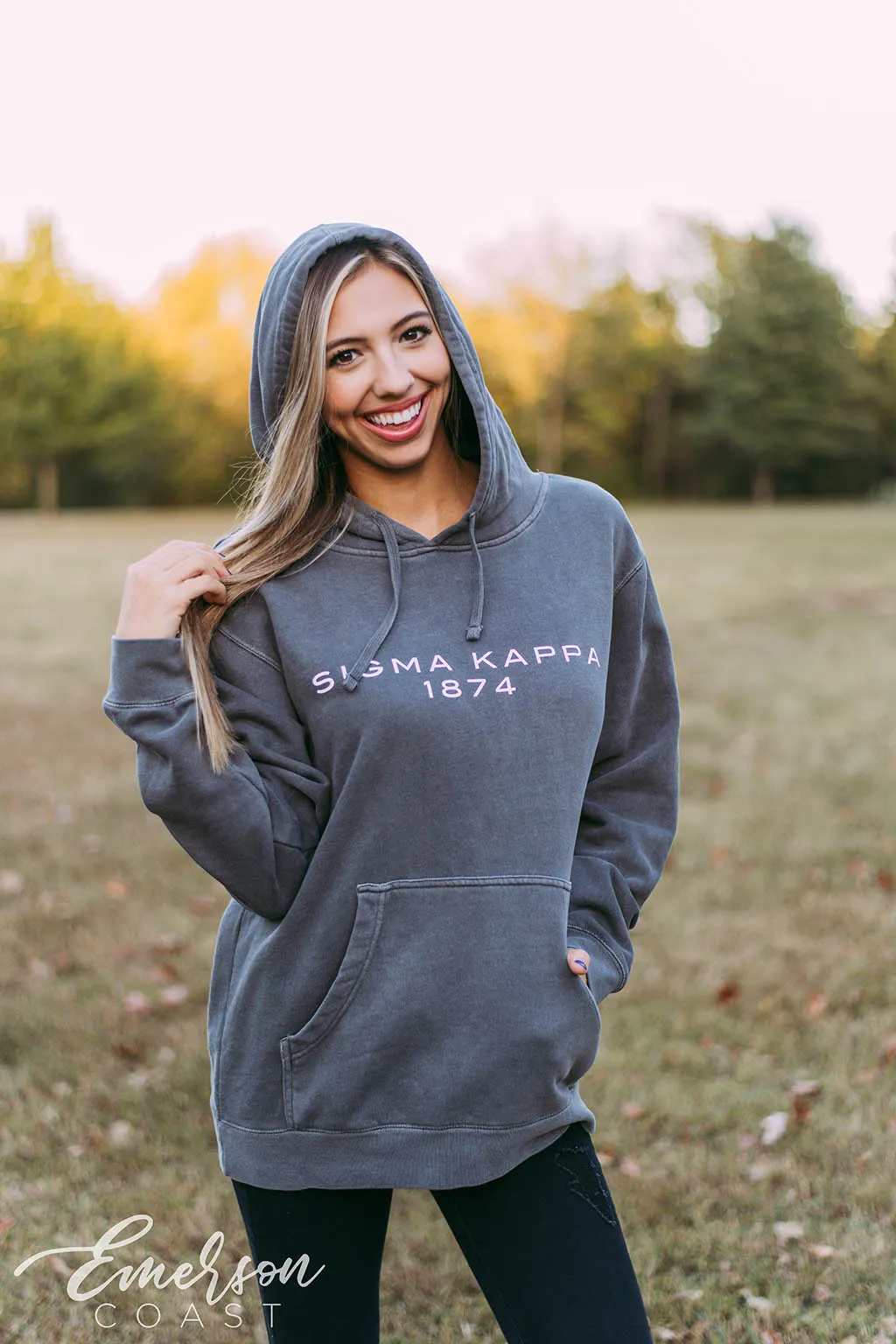 Sigma Kappa Simple Lettering PR Hoodie