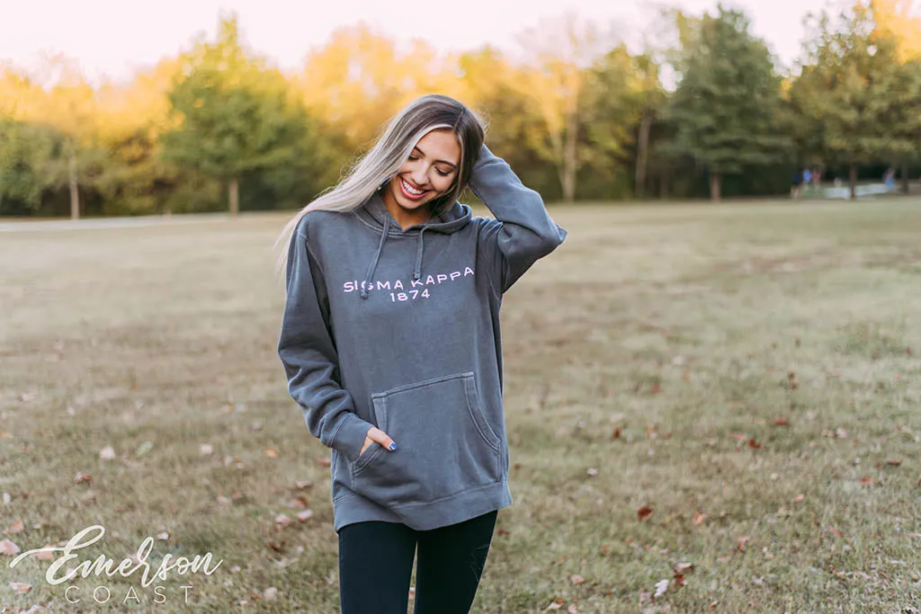 Sigma Kappa Simple Lettering PR Hoodie