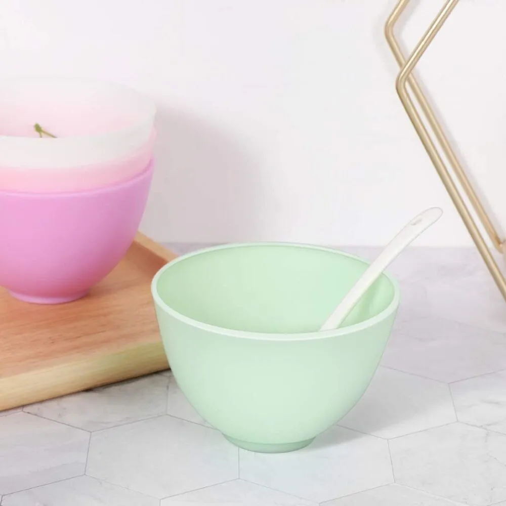 Silicone Facial Mask Mixing Bowls - 4.1" Diameter X 2.8" Tall / Set of 5