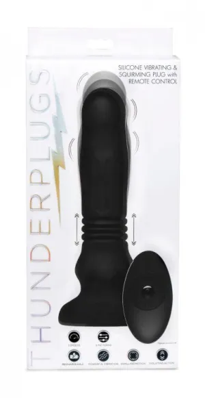 Silicone Swelling &amp; Thrusting Plug With Remote Control