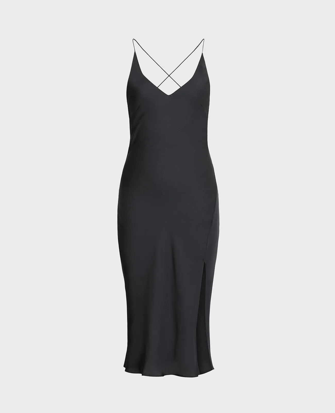Silk Open Back Slip dress