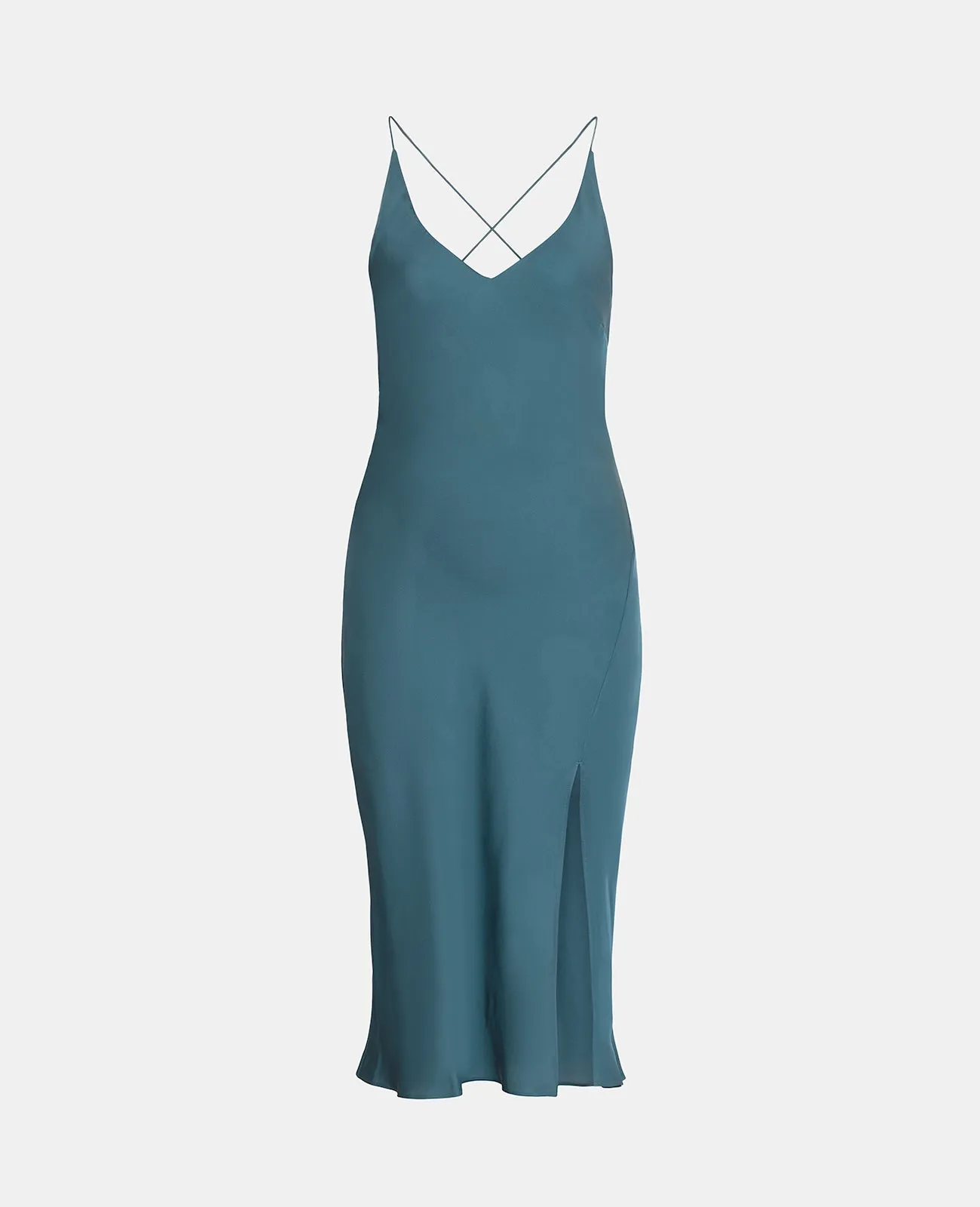 Silk Open Back Slip dress