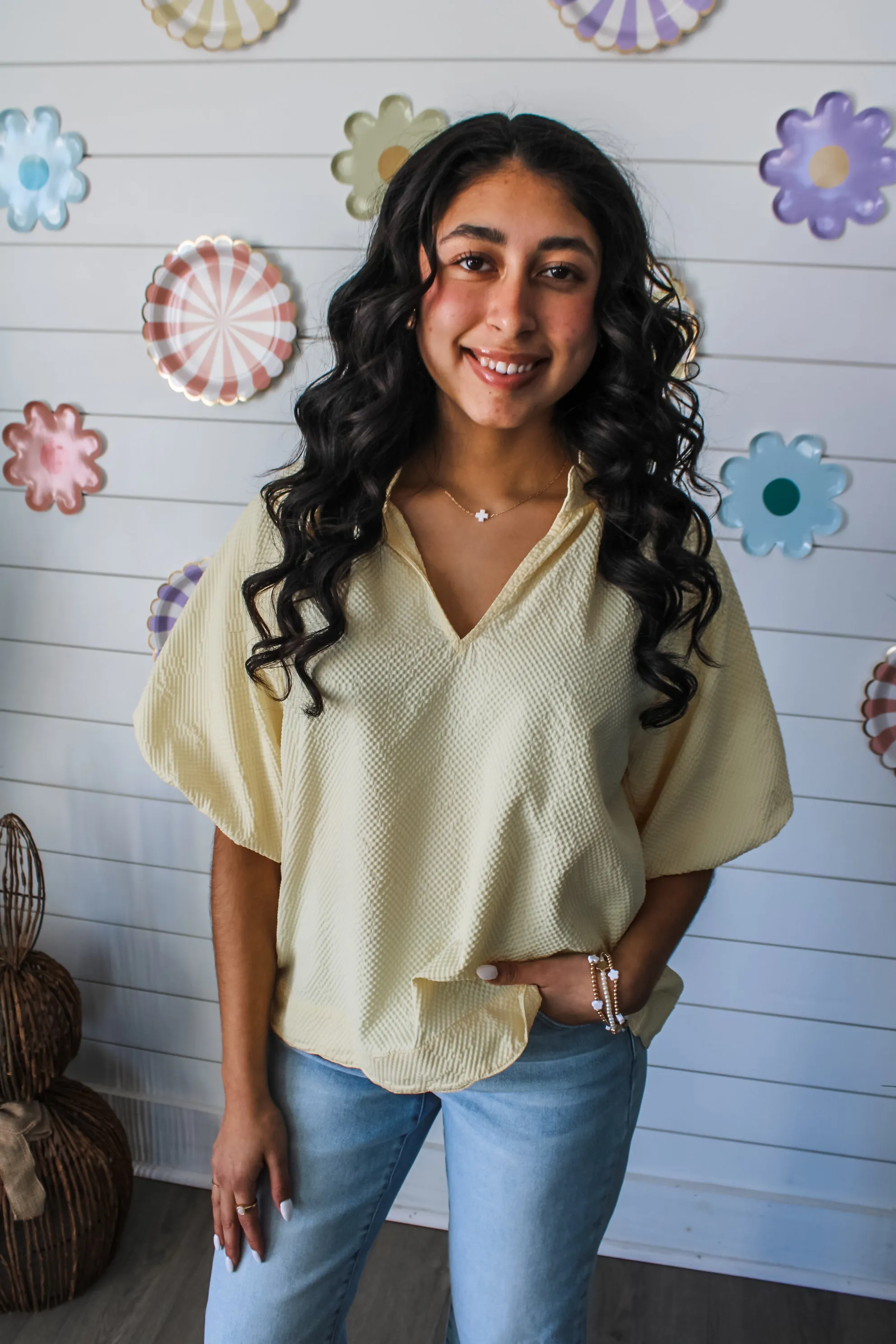 Simple Blessings Cross Necklace • White