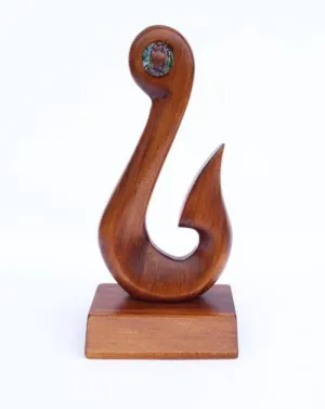 Simple NZ Maori Fish Hook Trophy
