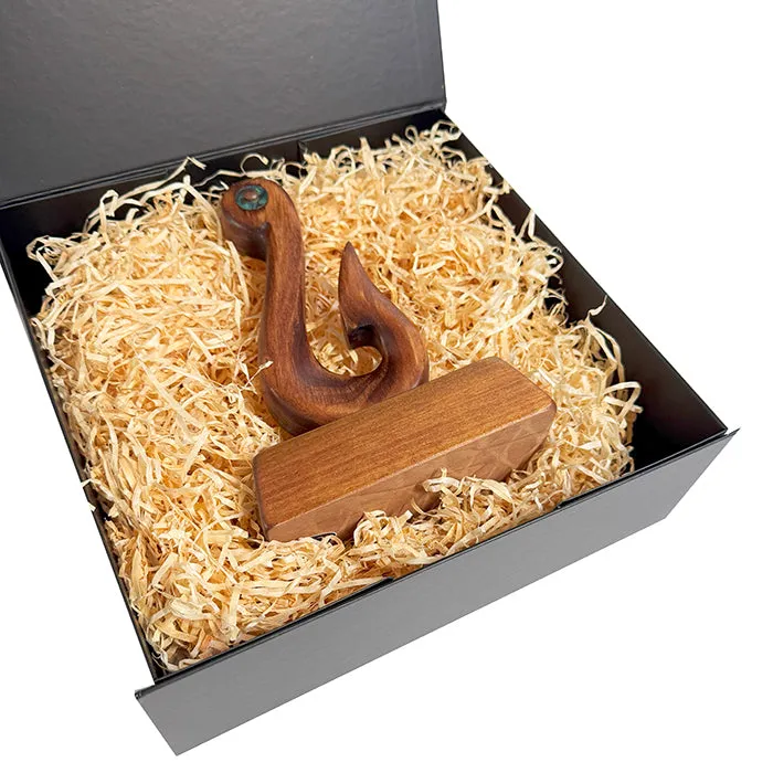 Simple NZ Maori Fish Hook Trophy