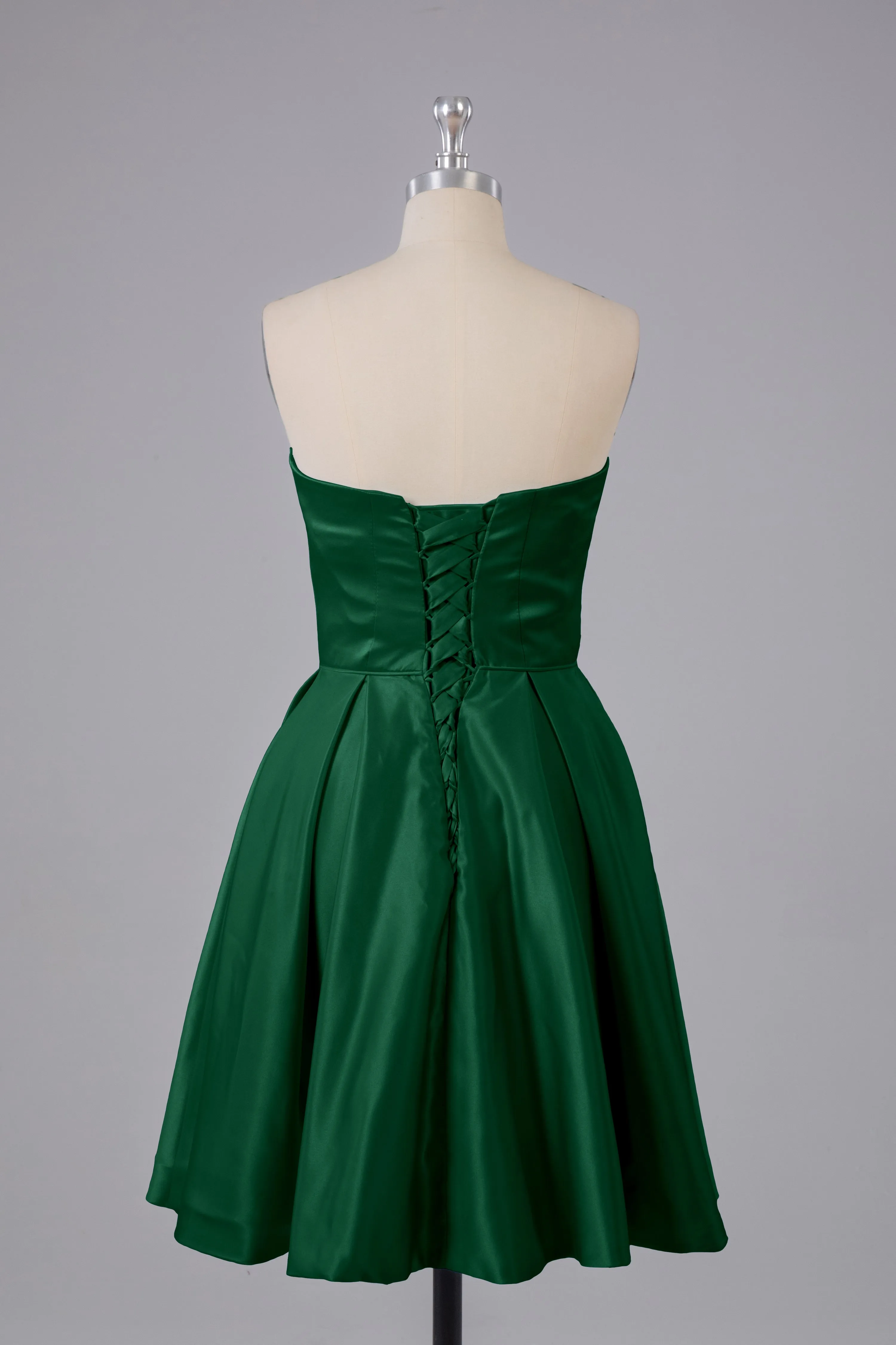 Simple Off The Shoulder Satin Short Bridesmaid Dresses