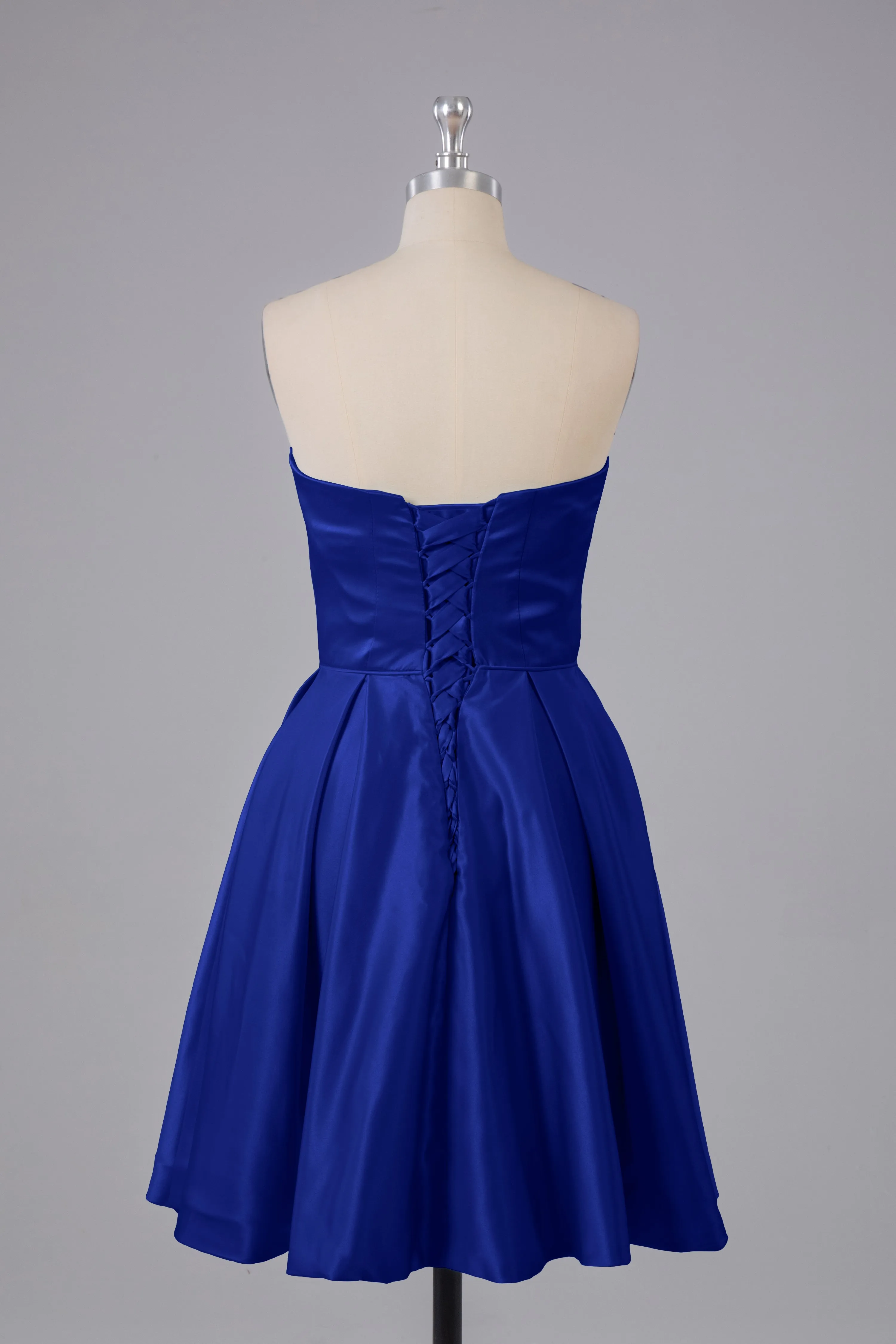 Simple Off The Shoulder Satin Short Bridesmaid Dresses