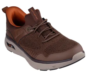 Skechers Slip On Shoe For Men Arch Fit Crosser Emeric Slip-Ins in Brown, 6-15