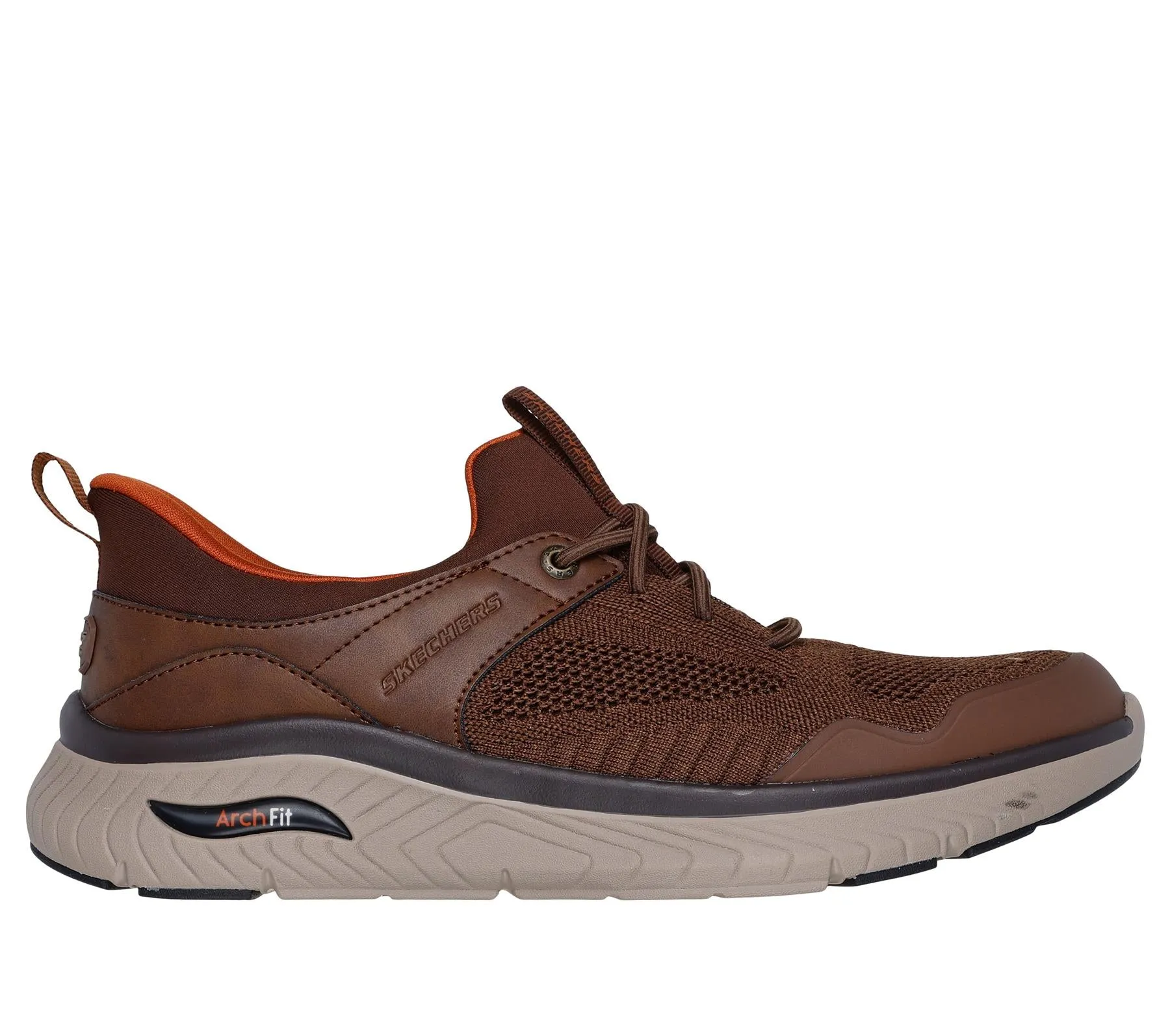 Skechers Slip On Shoe For Men Arch Fit Crosser Emeric Slip-Ins in Brown, 6-15