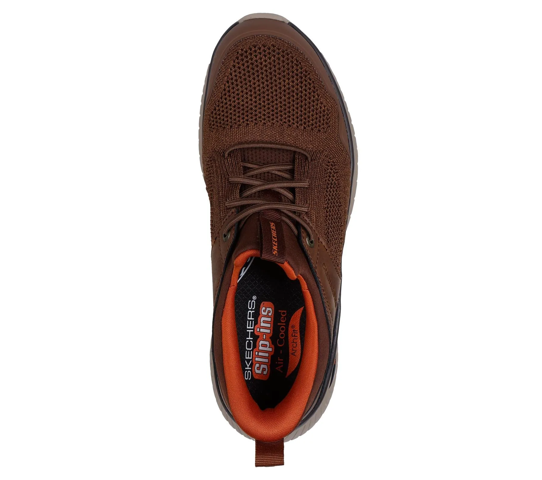 Skechers Slip On Shoe For Men Arch Fit Crosser Emeric Slip-Ins in Brown, 6-15