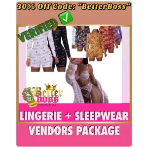Sleepwear   Lingerie Vendors