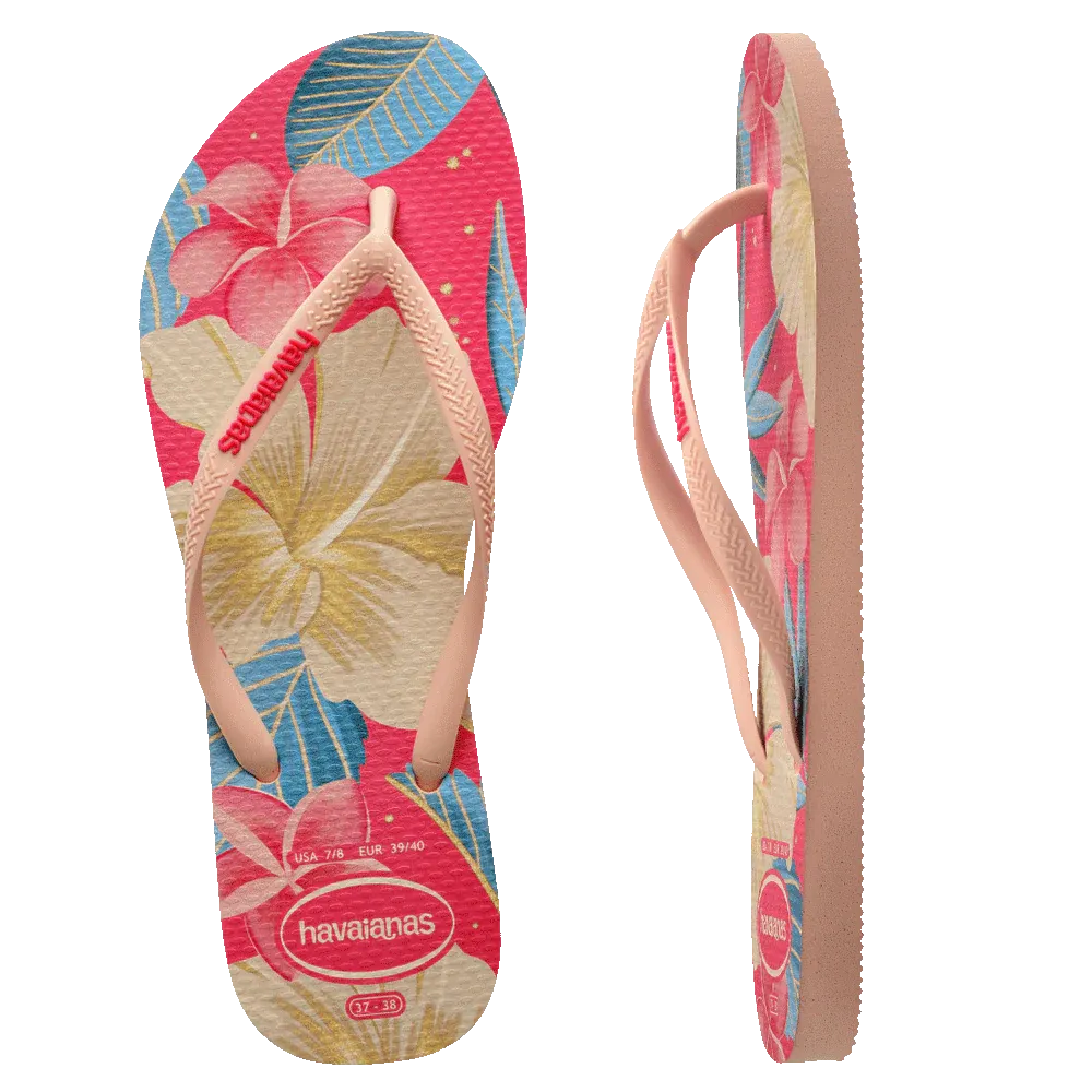 Slim Floral BR Thongs