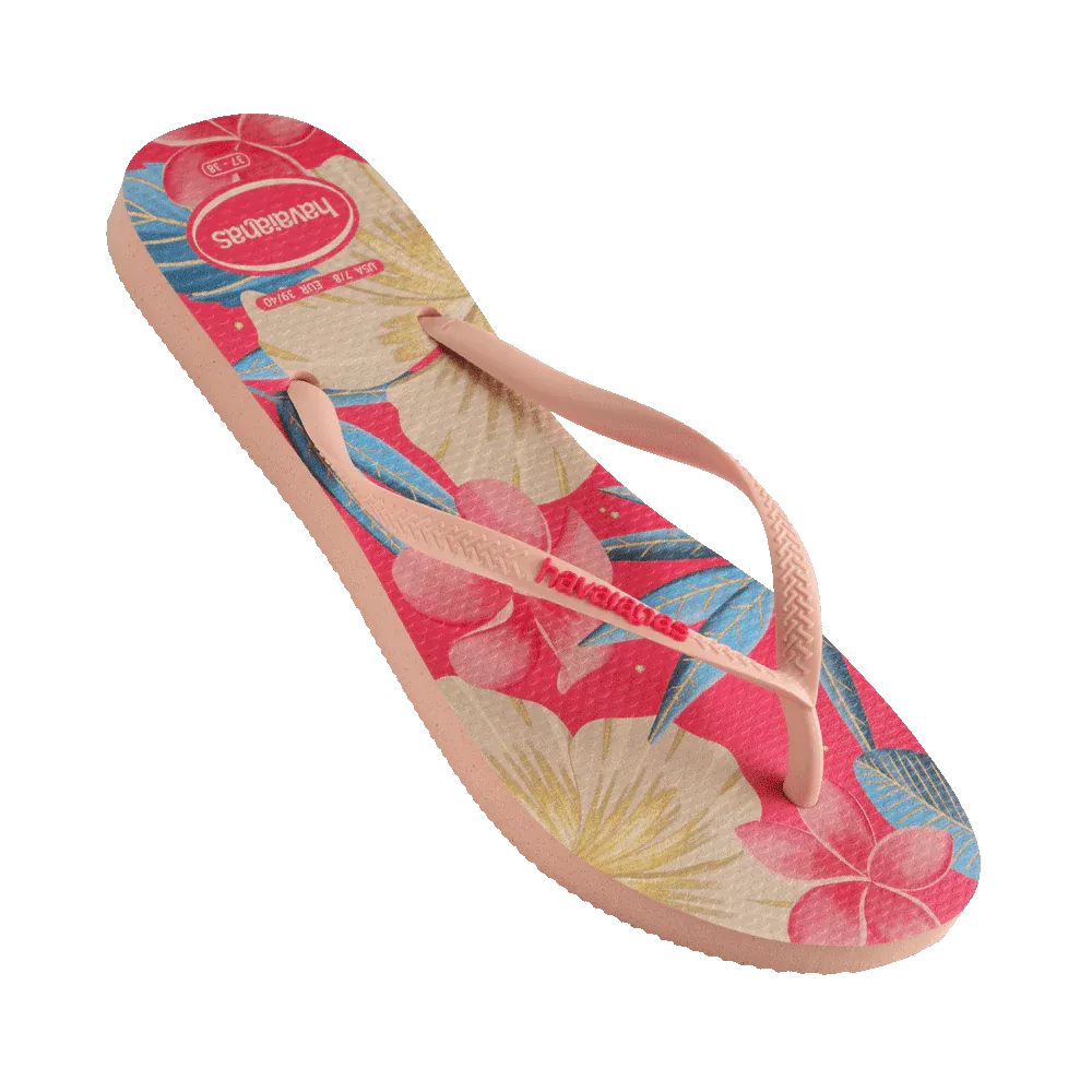 Slim Floral BR Thongs