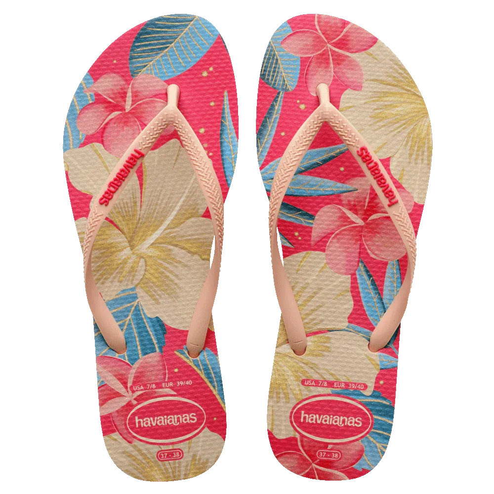 Slim Floral BR Thongs