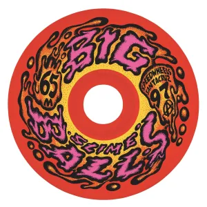 SLIME BALLS BIG BALLS RED 65MM 97A SKATEBOARD WHEELS