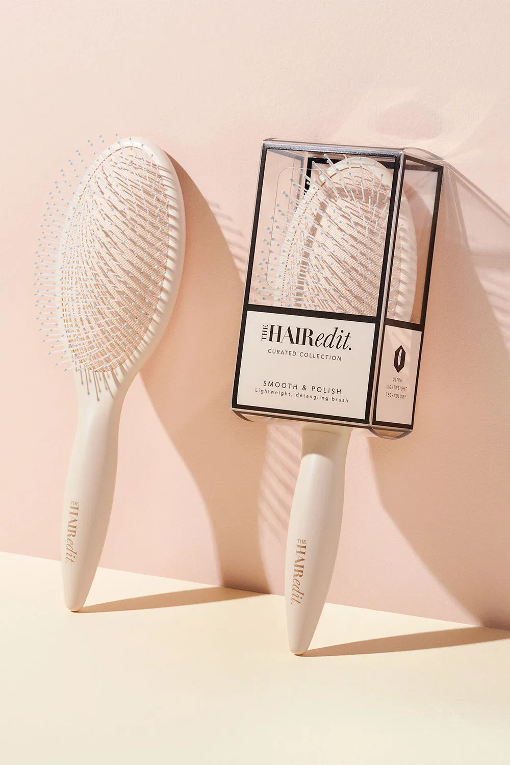 Smooth & Polish Detangling Brush - Cream