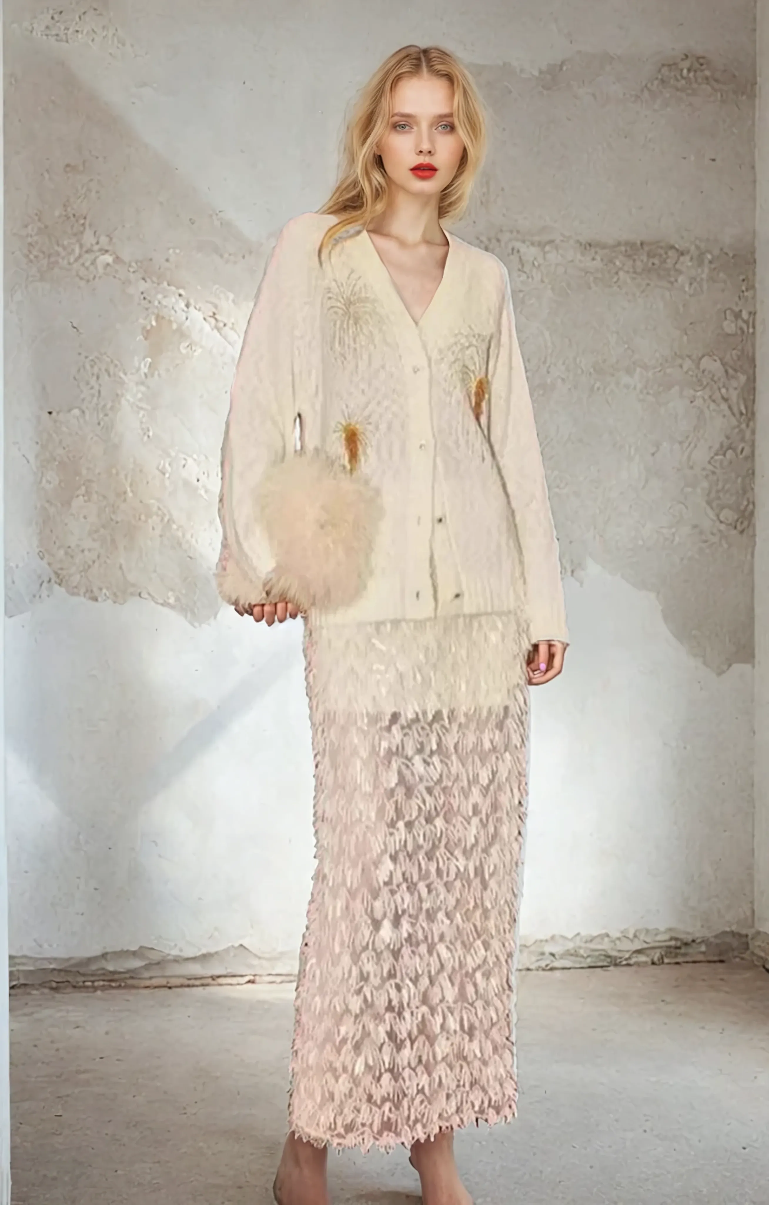Snowflake Sheer Skirt