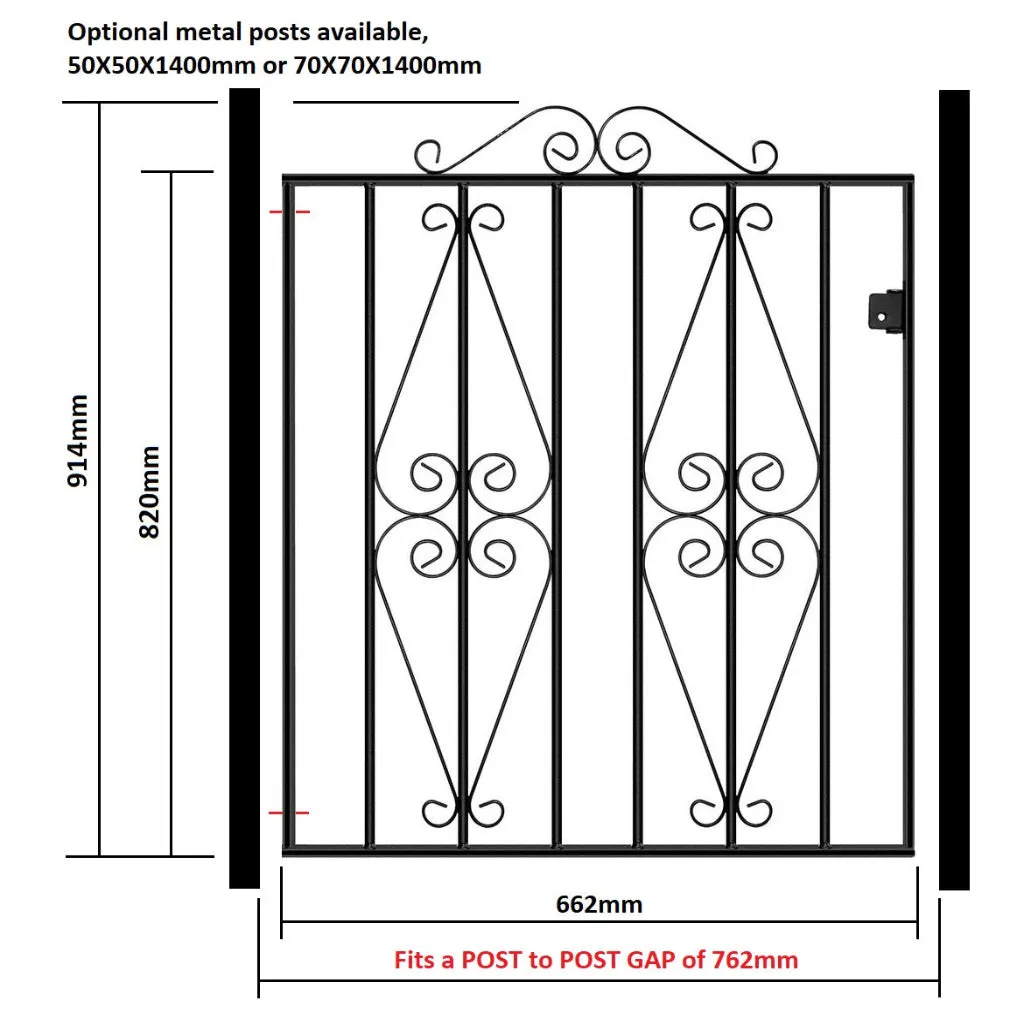St Austell Flat Top Garden Gate