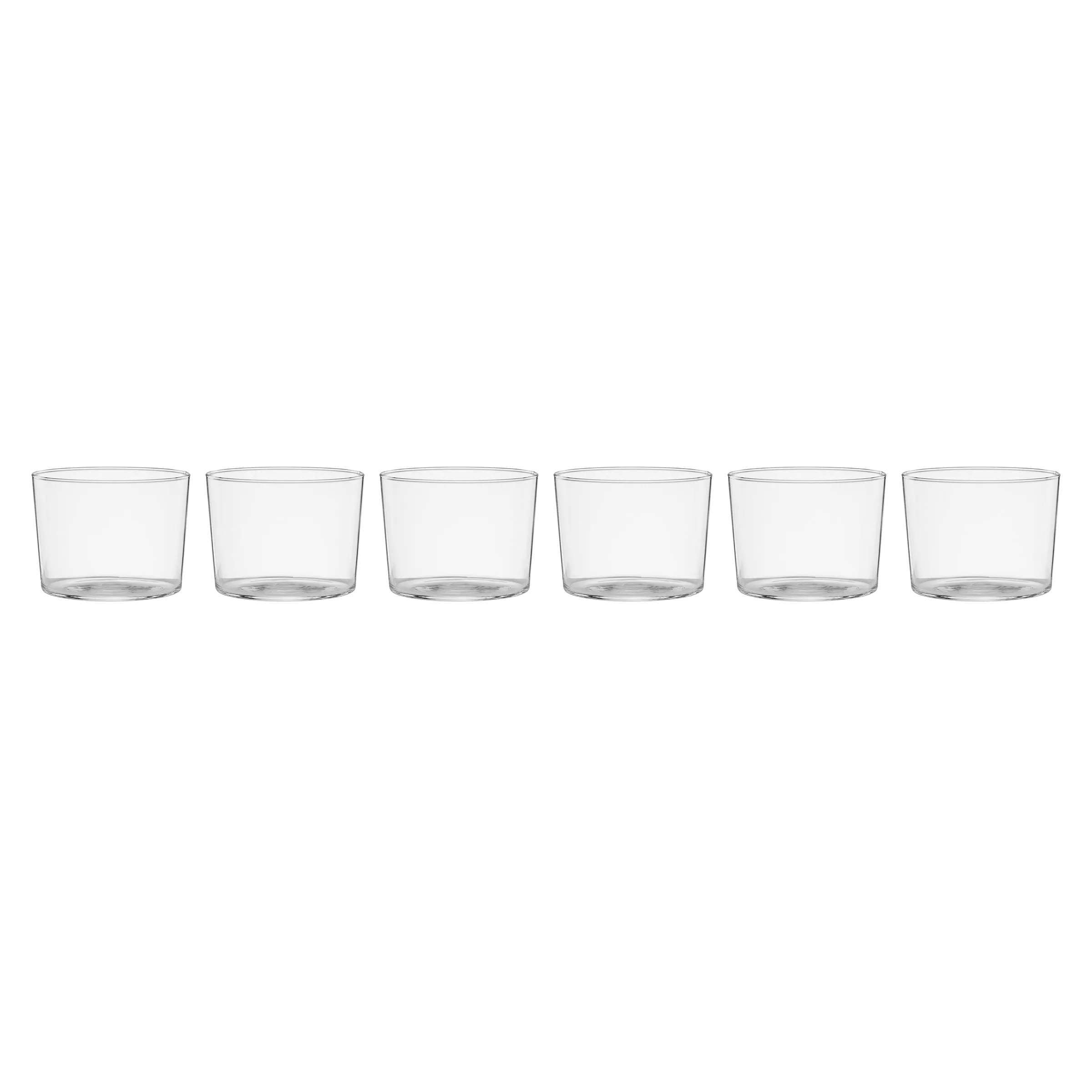 Stackables Clear Short Glasses, Set of 6