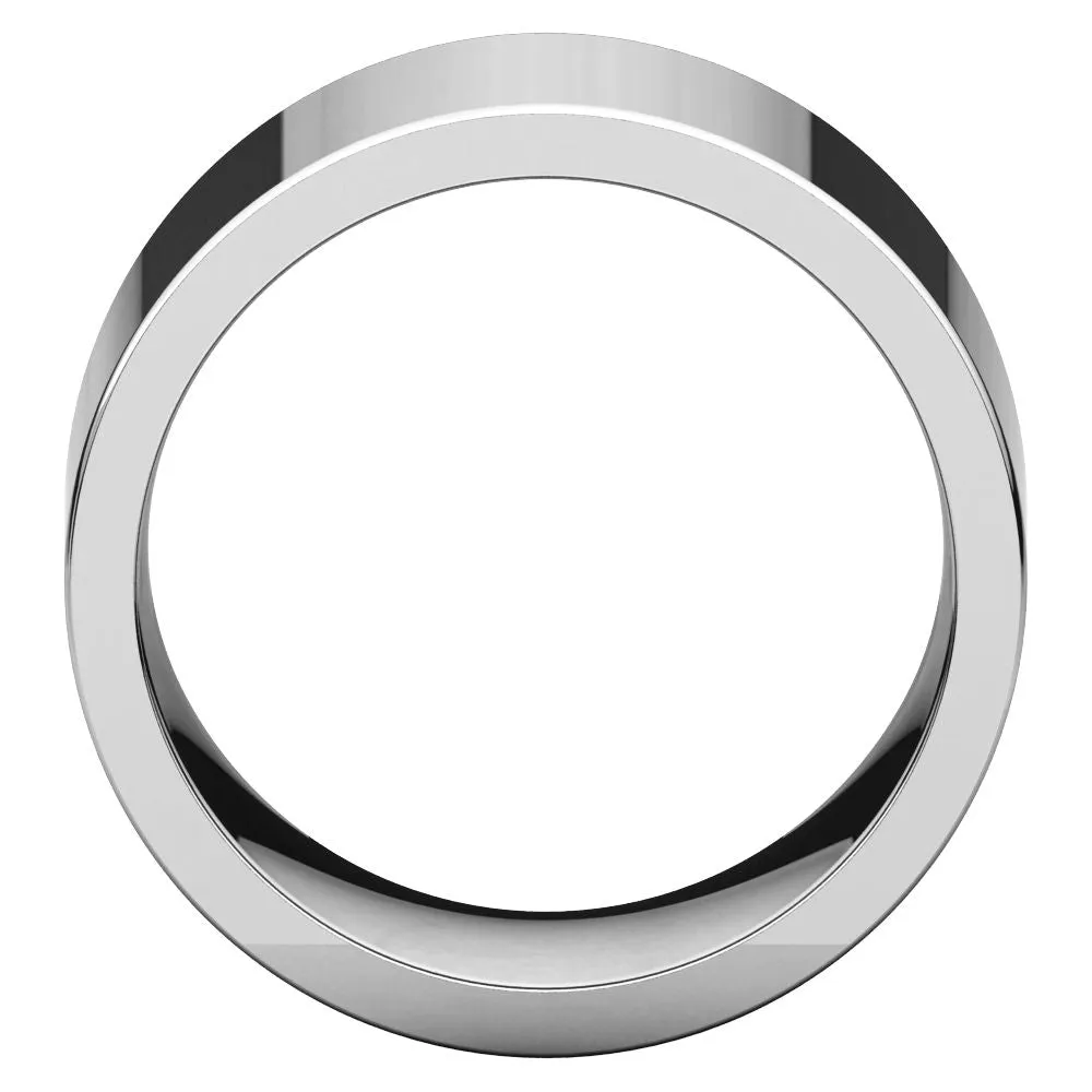 Sterling Silver 12mm Flat Comfort Fit Band, Size 11.5