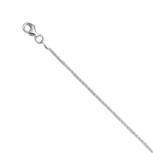 Sterling Silver 20" Spiga Chain | 1.3mm
