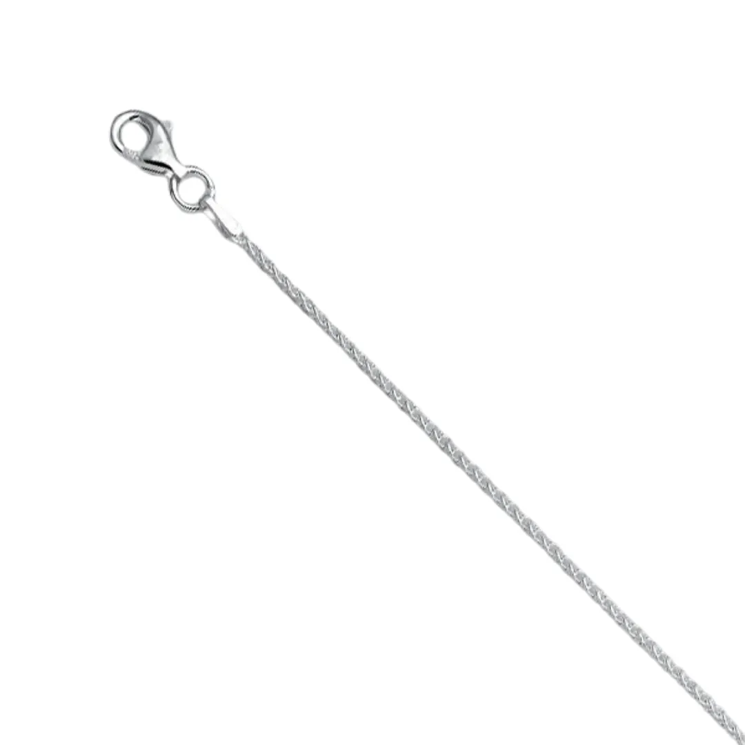 Sterling Silver 20" Spiga Chain | 1.3mm