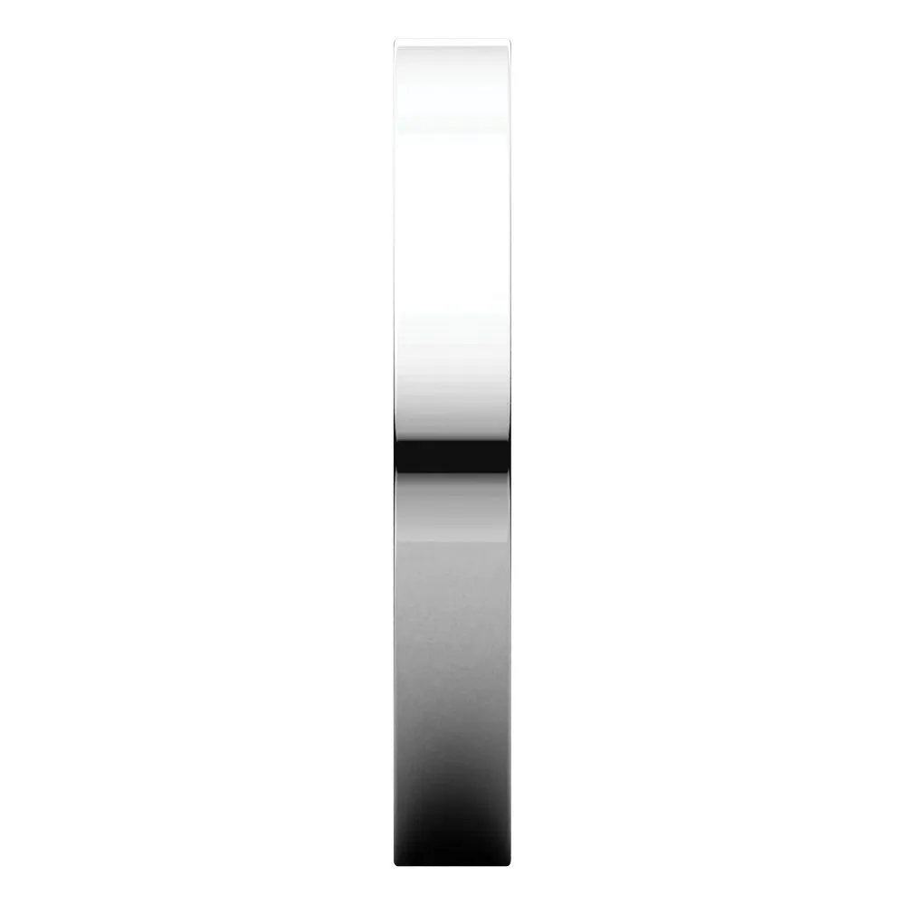 Sterling Silver 3mm Flat Band, Size 6.5