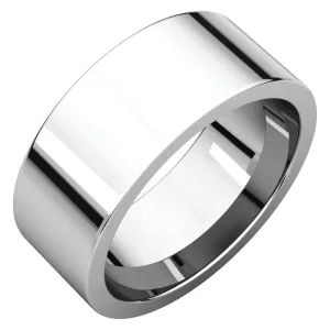 Sterling Silver 8mm Flat Band, Size 9