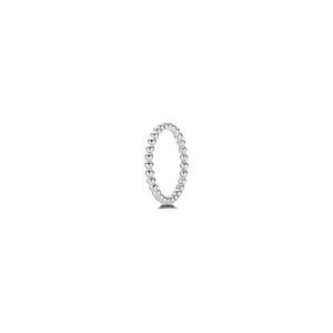 Sterling Silver Small Beaded Ring