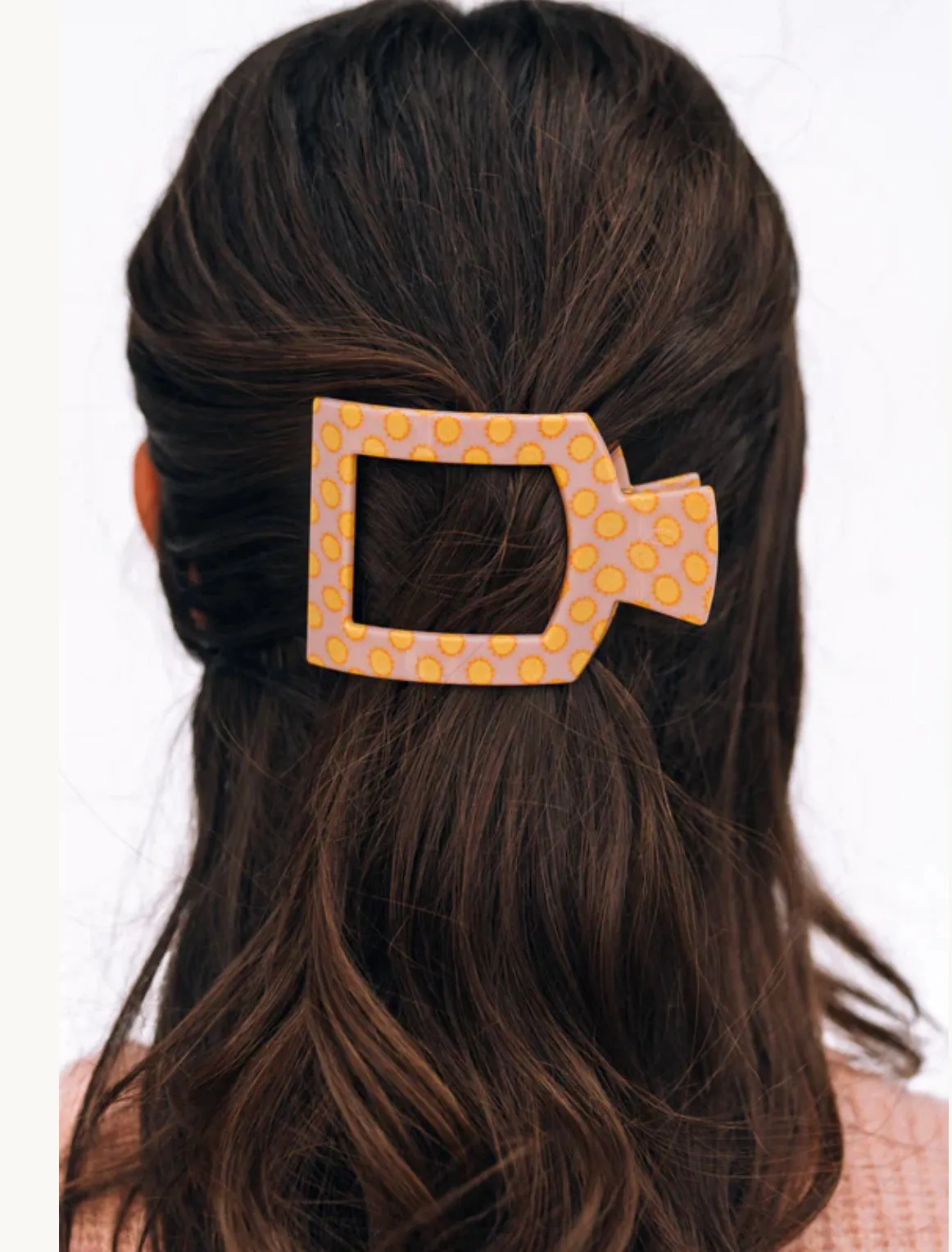 Sunny Days Ahead Medium Flat Square Hair Clip