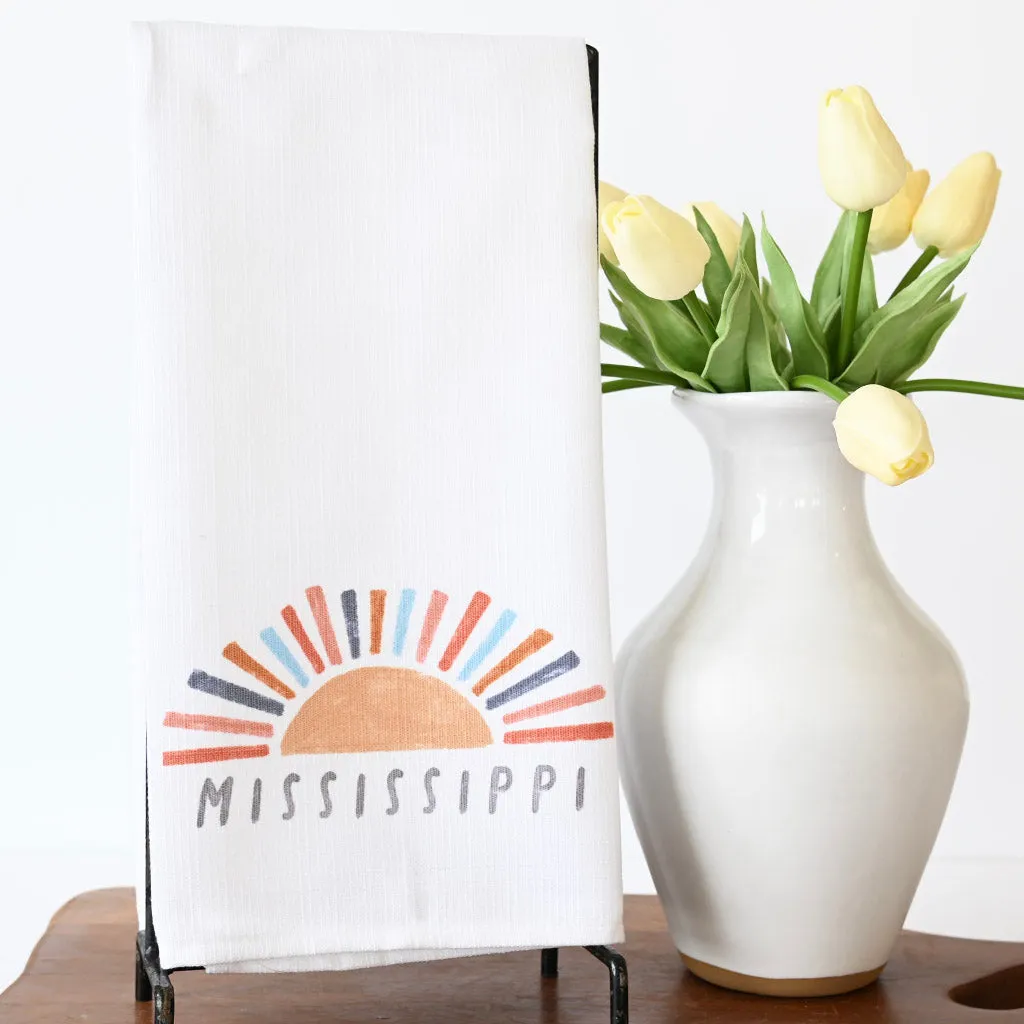 Sunshine Mississippi Hand Towel