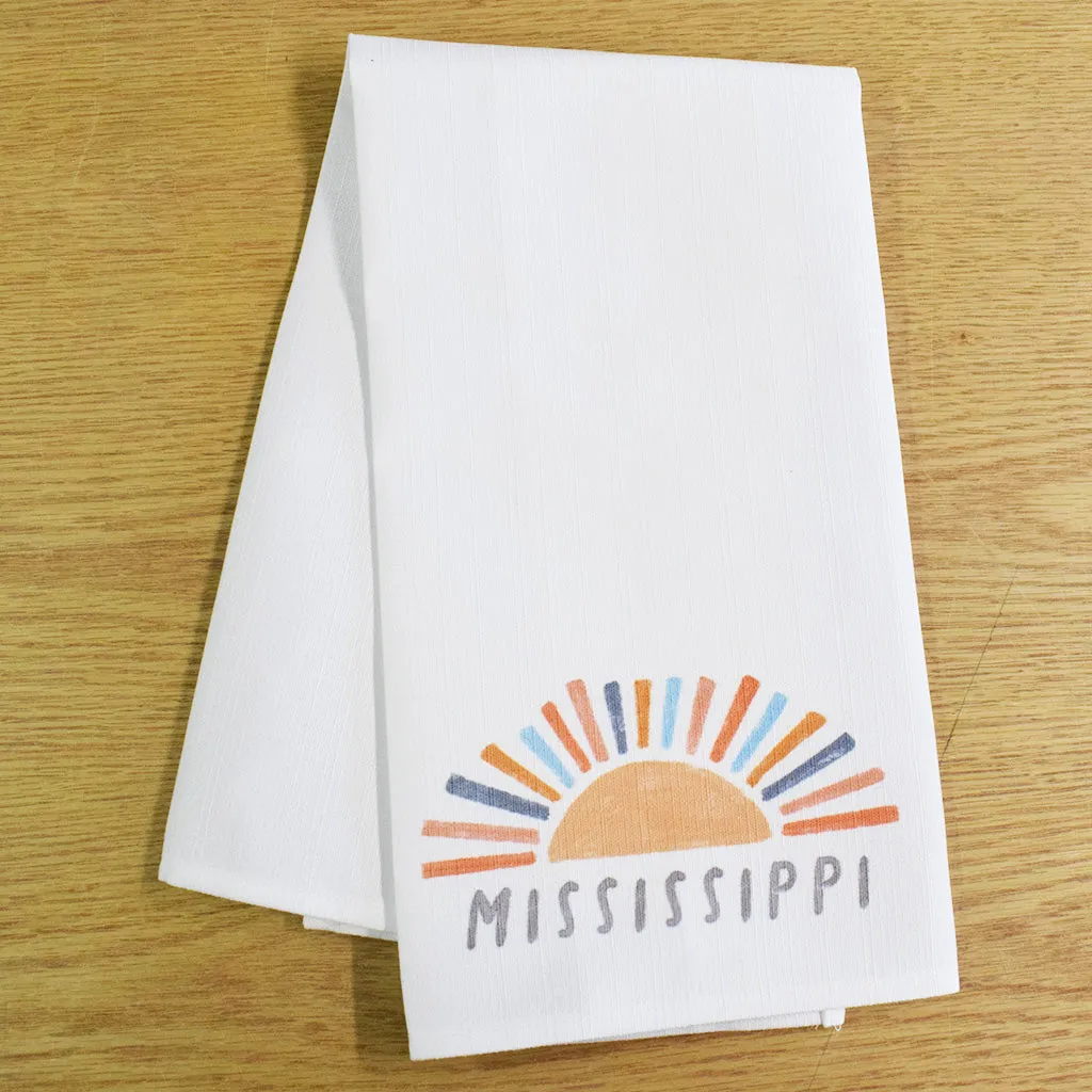Sunshine Mississippi Hand Towel