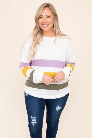 Sunshine State Of Mind Top, Purple-Mustard