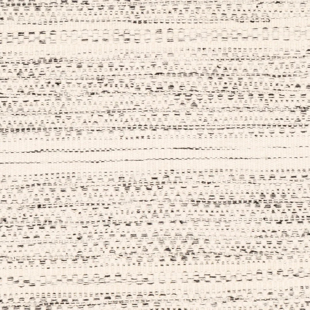Sylvie Chevron Flatweave Wool Cream/Black Area Rug Kelly Clarkson Home Rug Size: Rectangle 3'6" x 5'6"