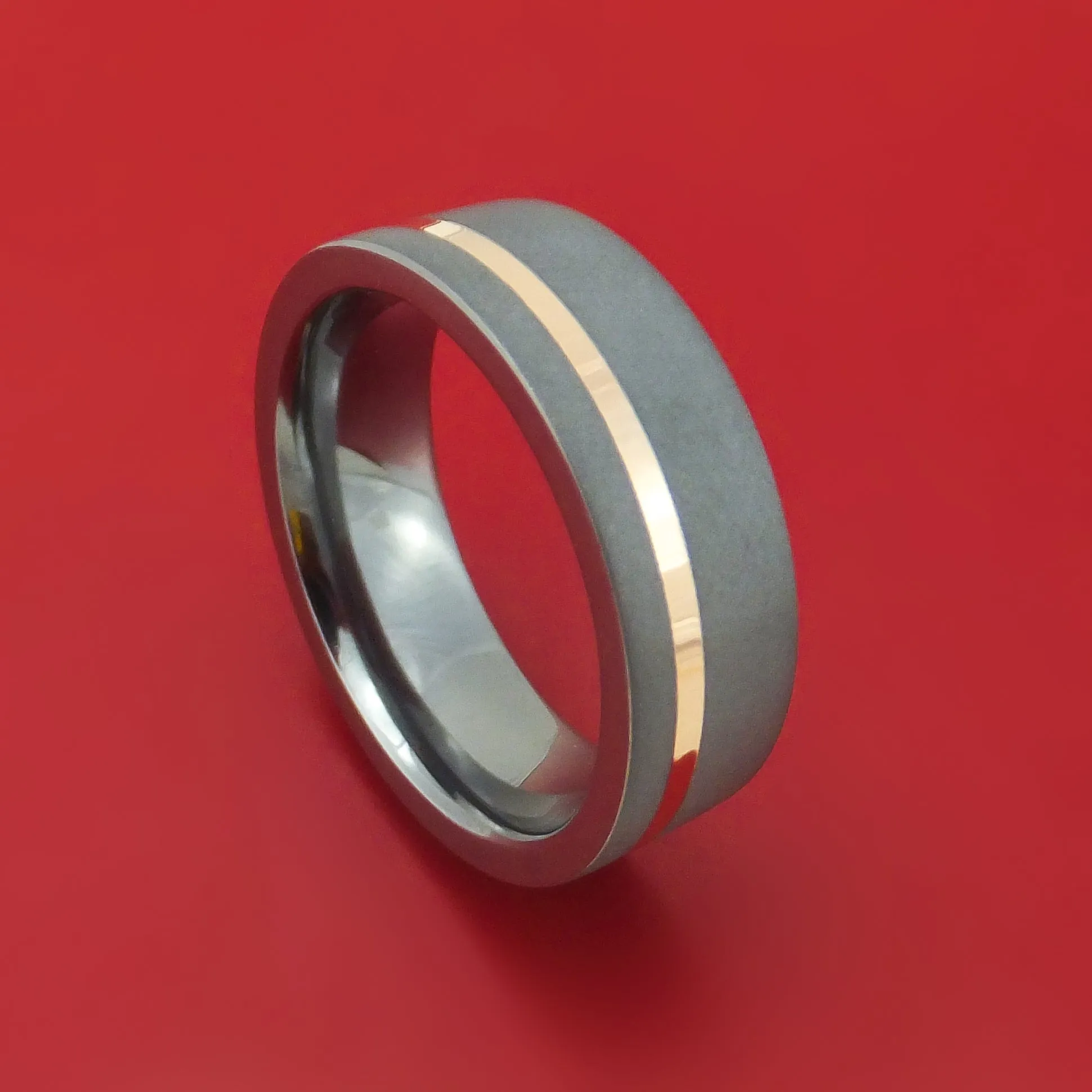 Tantalum and 14K Gold Ring Custom Made