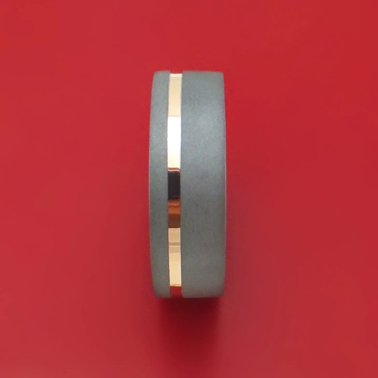 Tantalum and 14K Gold Ring Custom Made