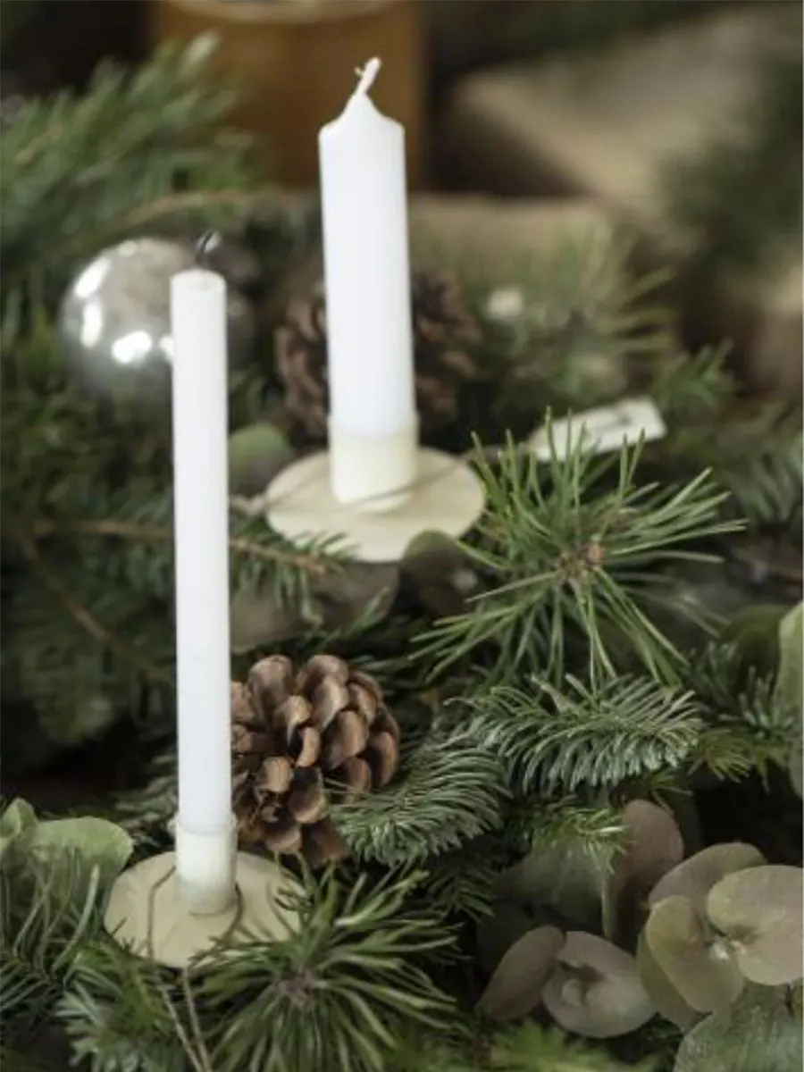 Tapered Candles 4pk - White