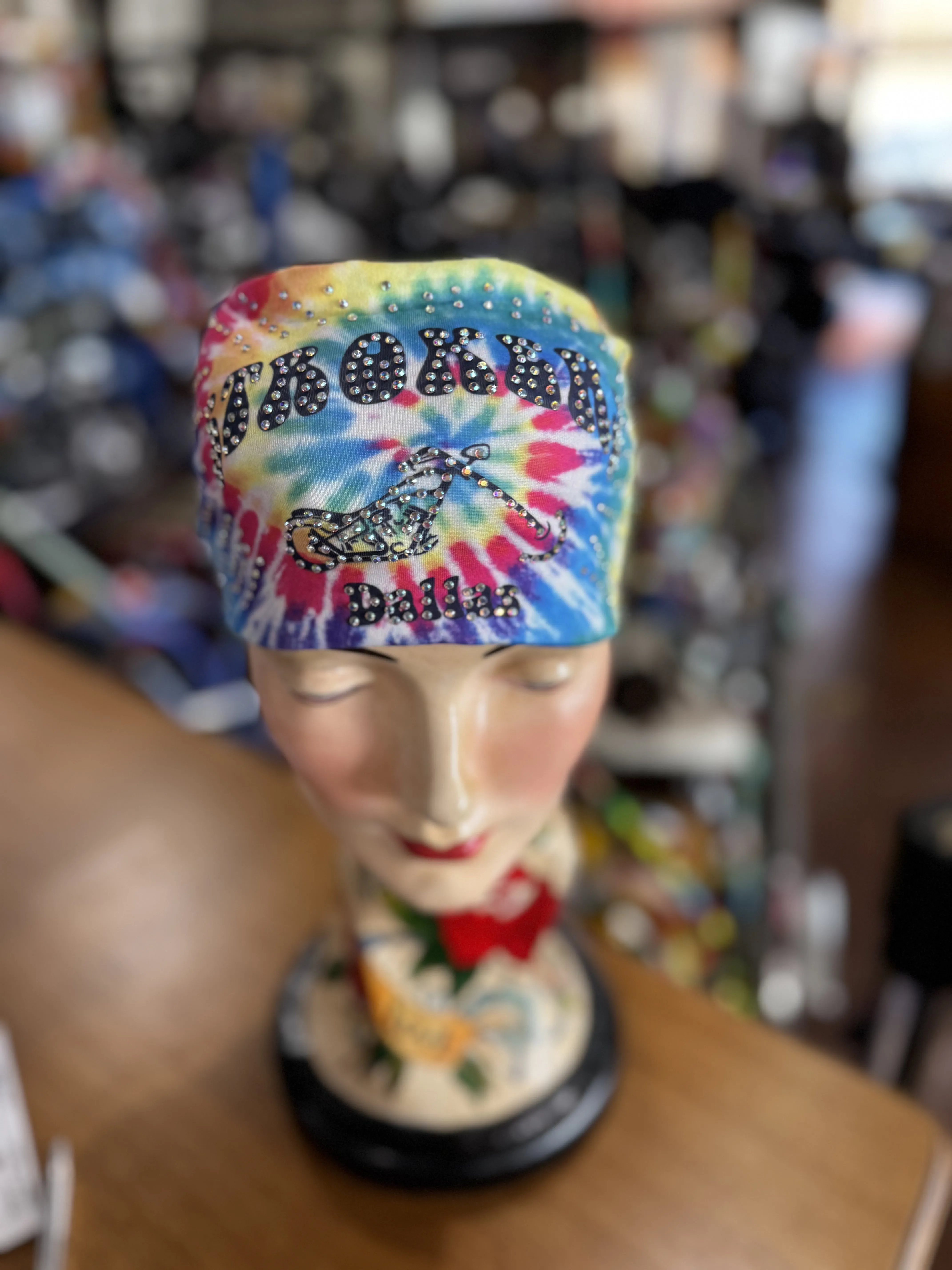 Tie Dye rhinestone headband
