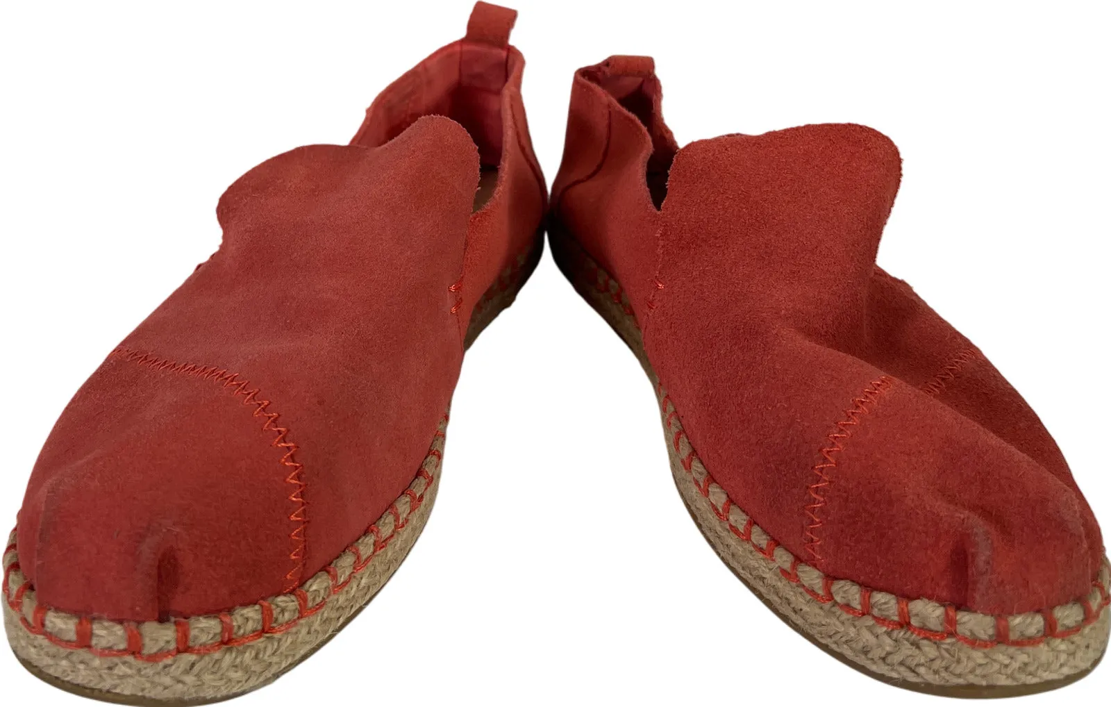 Toms Women’s Pink Suede Espadrille Loafer Flats - 8