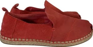 Toms Women’s Pink Suede Espadrille Loafer Flats - 8