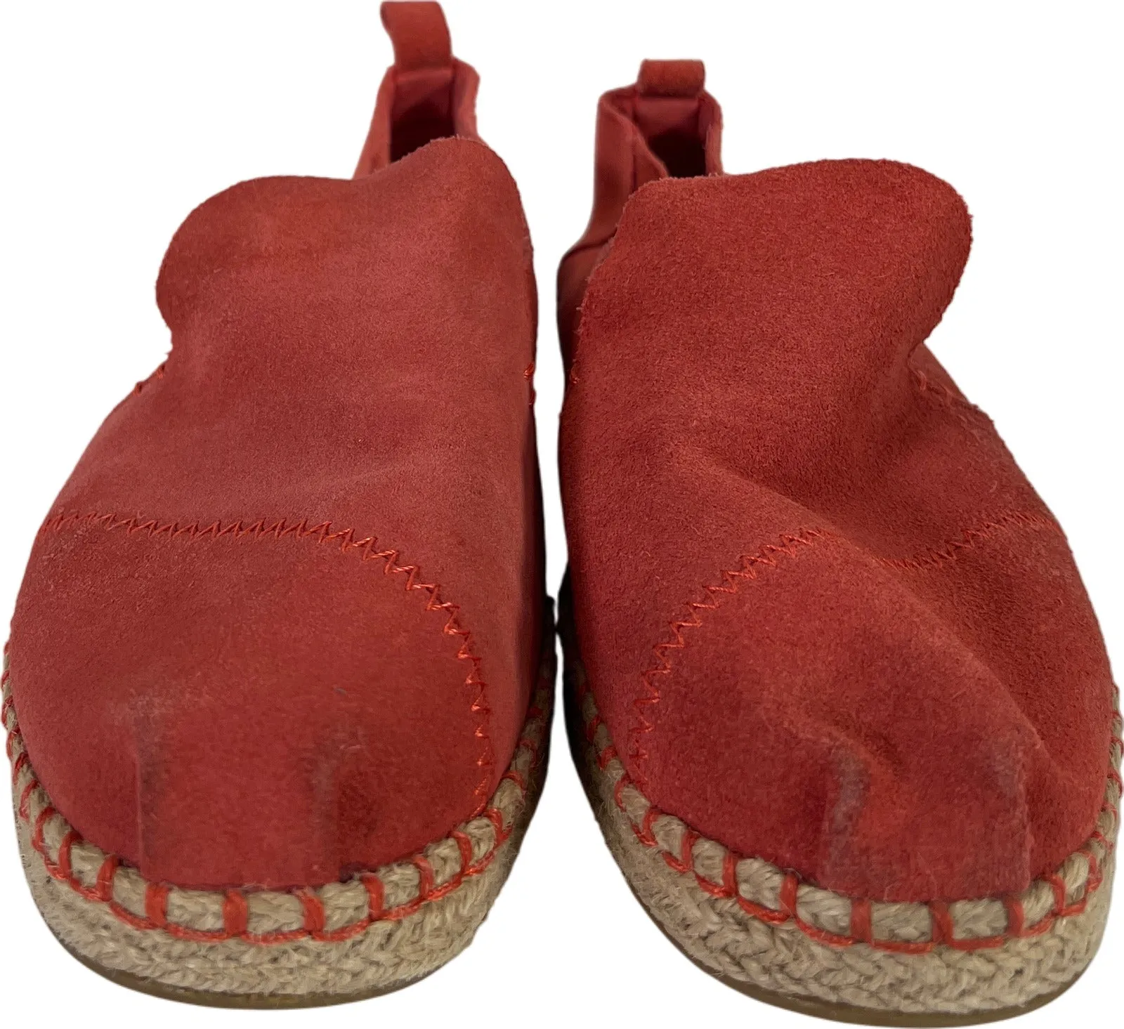 Toms Women’s Pink Suede Espadrille Loafer Flats - 8