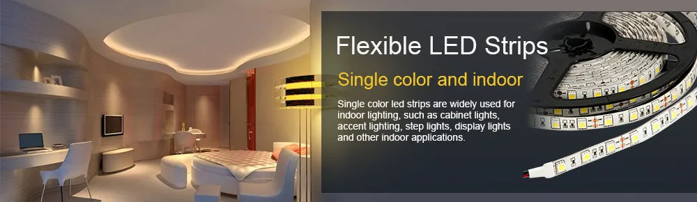 Total Value Products Battery Powered Flexible LED Strips with On/Off Switch! 18 Ultra Bright LED lights!