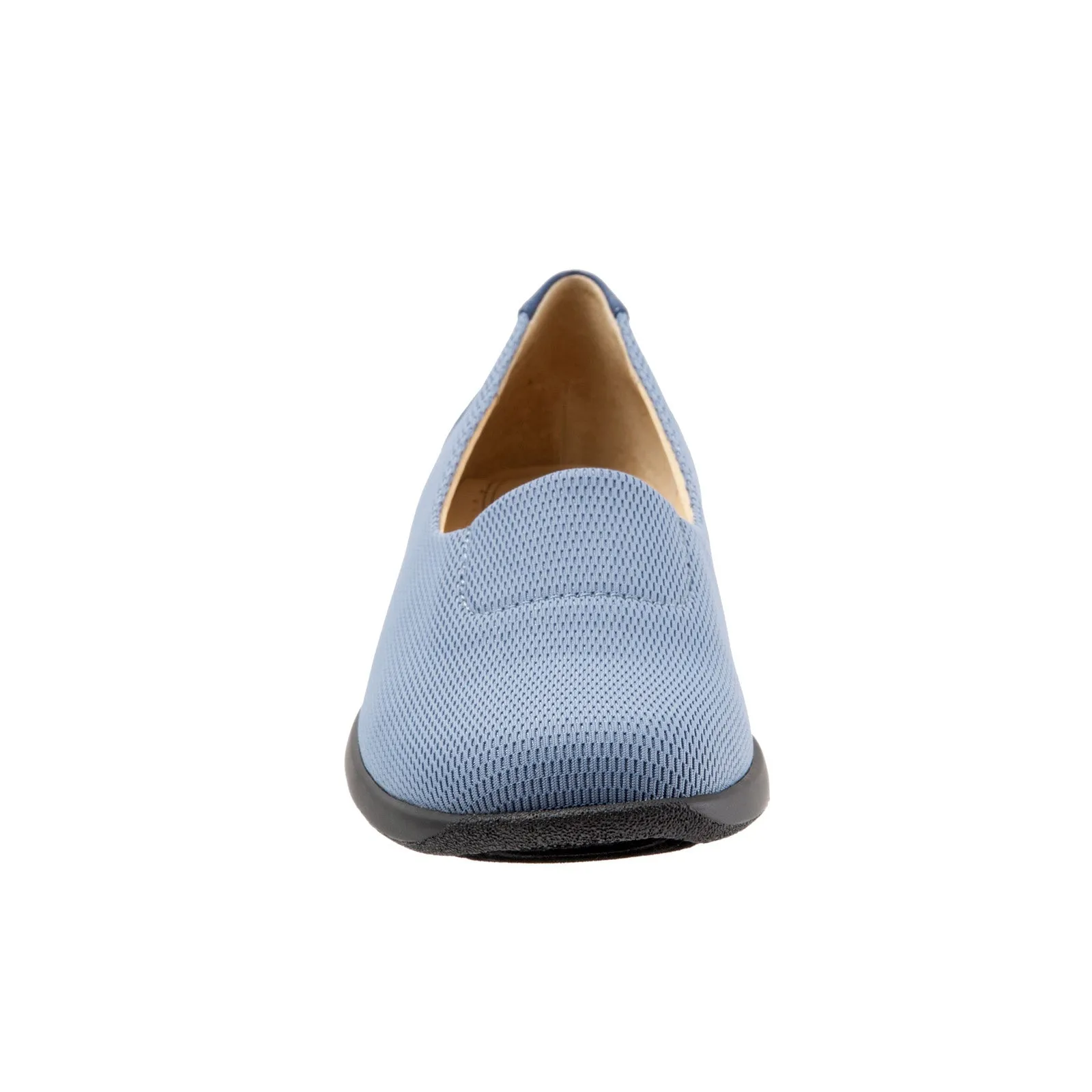 Trotters Jake T1464-433 Womens Blue Extra Wide Mesh Loafer Flats Shoes