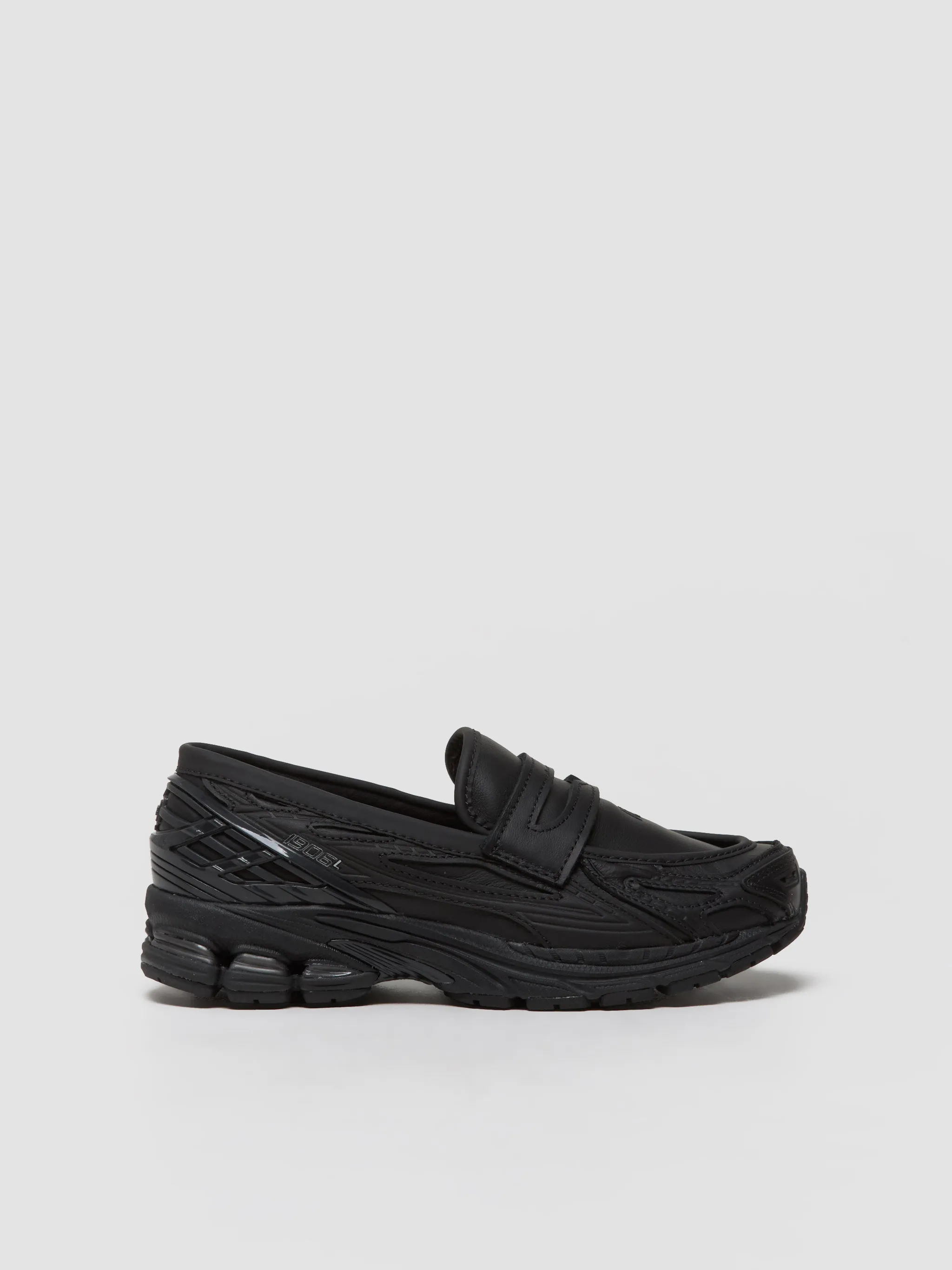 U1906 Loafers in Black Rubber