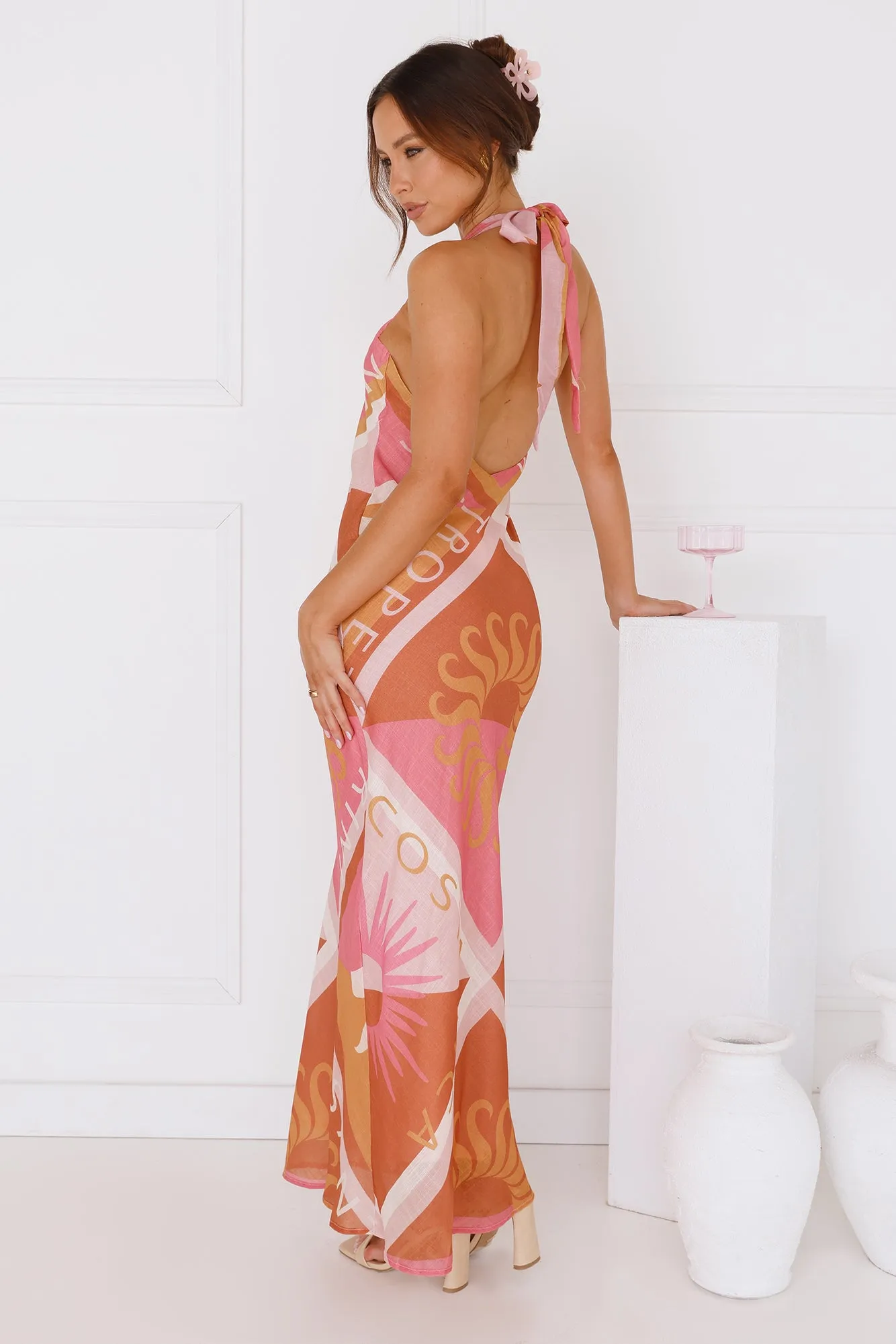 Vacation Vista Halter Maxi Dress Multi