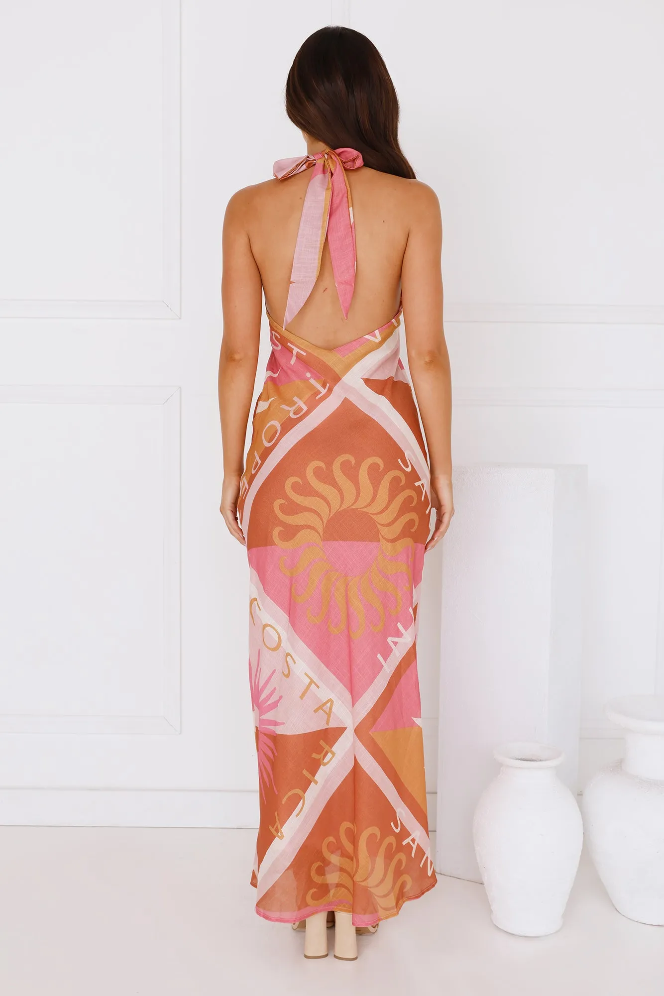 Vacation Vista Halter Maxi Dress Multi