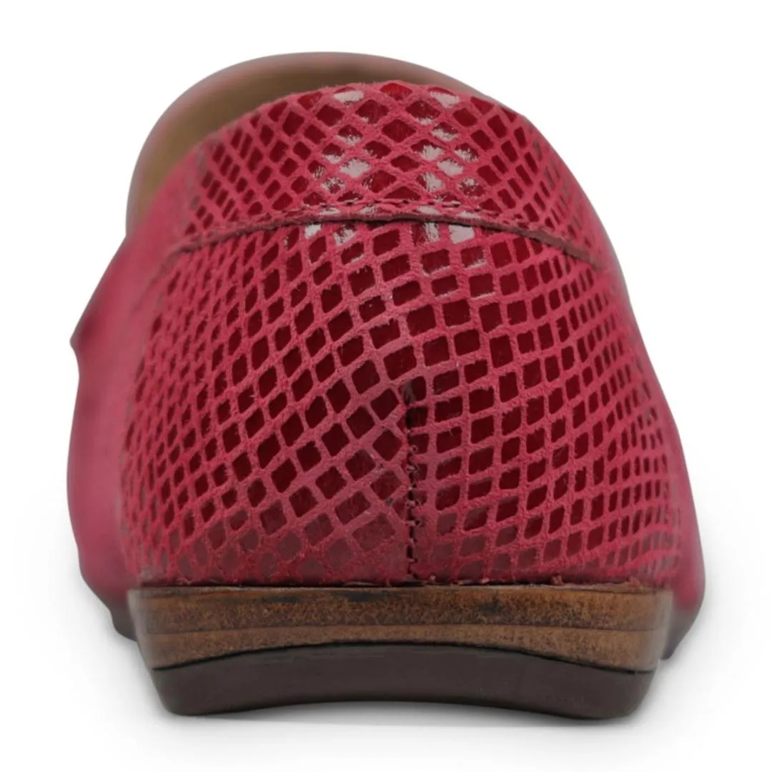 Van Dal Bliss II Loafers - Berry Python Print