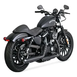 VANCE & HINES, TWIN SLASH 3" SLIP-ON PCX MUFFLERS. HD XL 14-22.
